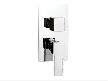QUBIKA - Chrome-plated single handle shower mixer with diverter by Remer Rubinetterie - view 2
